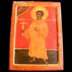 Antieke Icoon kind martelaar Gabriël van Białystok  19e eeuw, Ophalen of Verzenden