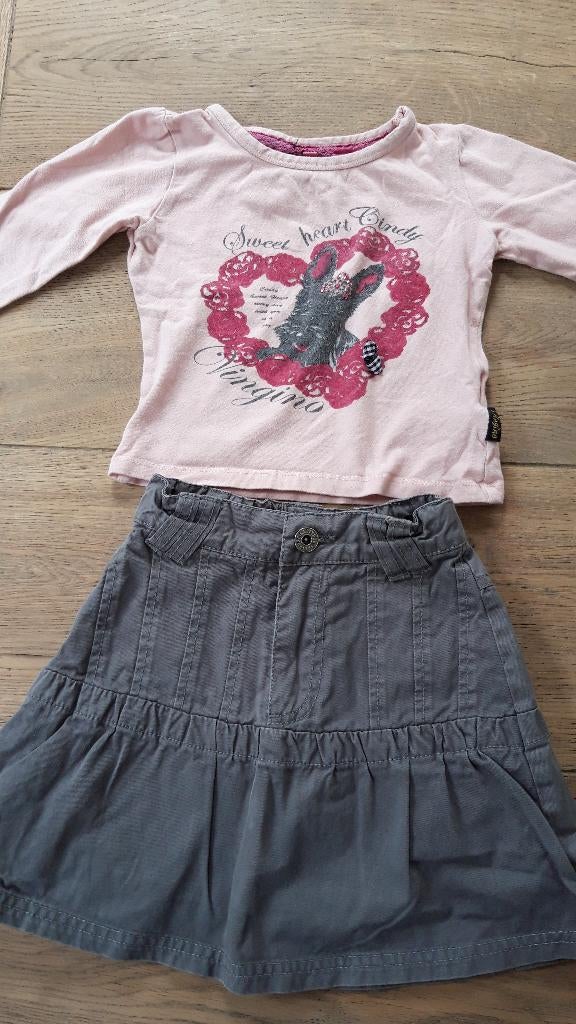 Leuke grijze rok Salty Dog 92, Meisje, Ophalen of Verzenden, Zo goed als nieuw, Jurk of Rok