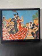 Olieverf schilderij, soaanse danseressen, Ophalen of Verzenden