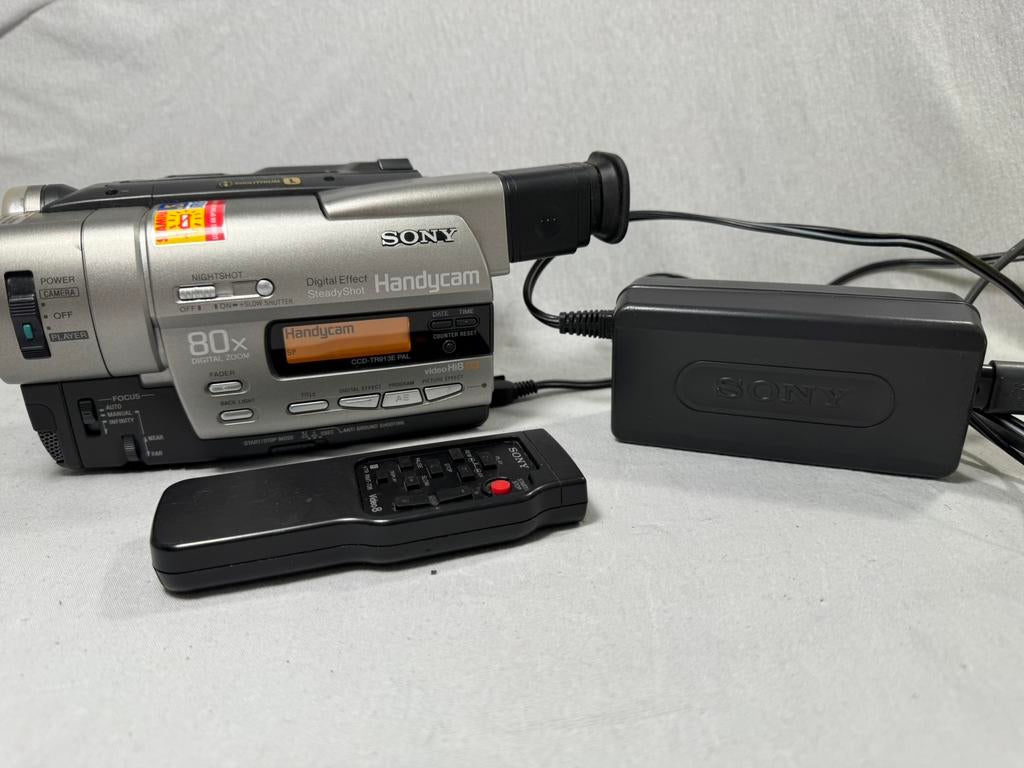 Sony CCD-TR913E PAL Hi8 XR videocamera, Gebruikt, 20x of meer, Overige soorten, Ophalen of Verzenden