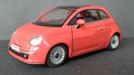Fiat 500 1:28 Kinsmart Pol, Auto, ., Ophalen of Verzenden, Zo goed als nieuw