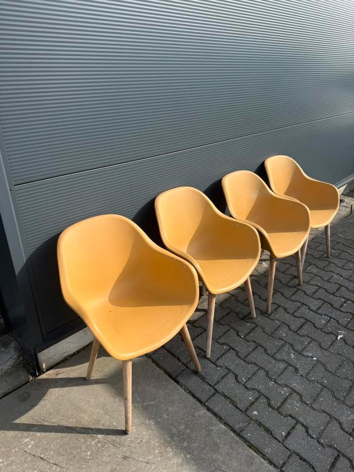 Set van 4 nette tuinstoelen Kwantum zo goed als nieuw, Tuin en Terras, Tuinstoelen, Zo goed als nieuw, Kunststof, Ophalen