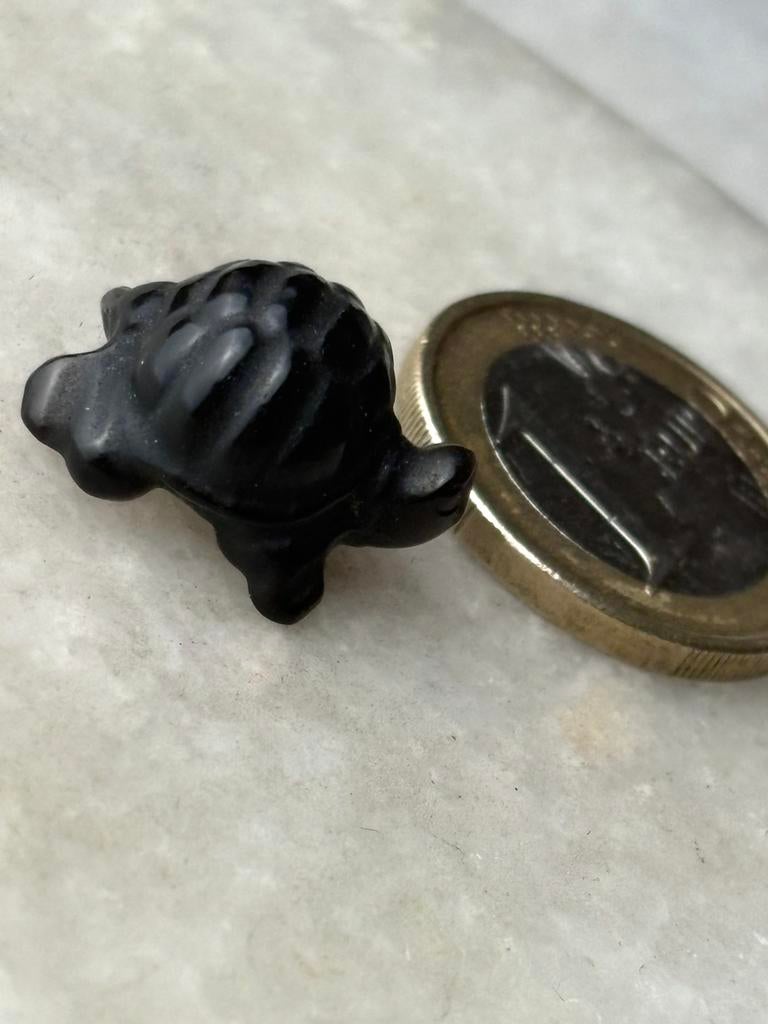 Obsidiaan schildpad nr 450, Ophalen of Verzenden