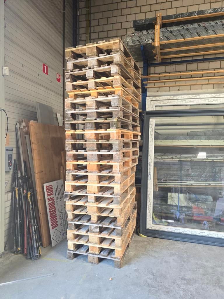 Europallets 20 x, Ophalen, Gebruikt, 50 mm of meer, Pallet
