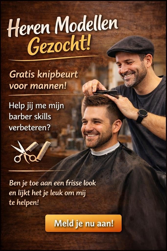 Herenmodellen gezocht!, Sieraden, Tassen en Uiterlijk, Uiterlijk | Haarverzorging, Ophalen, Nieuw, Tondeuse