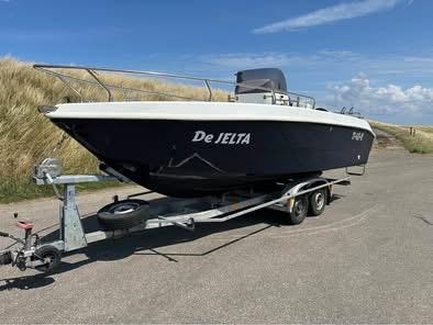 Consoleboot 6,8mtr - 90pk suzuki - inc PEGA trailer, Watersport en Boten, 70 pk of meer, Gebruikt, 6 meter of meer, Ophalen of Verzenden