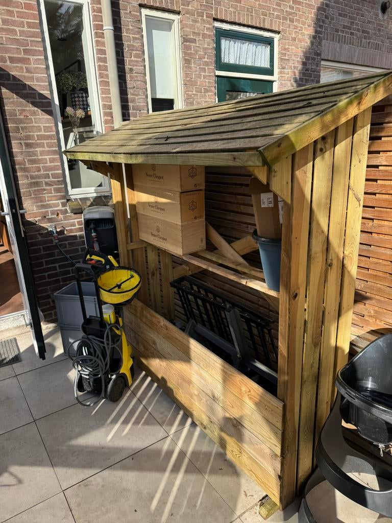 Houten tuin kast, Tuin en Terras, Bergingen en Tuinkasten, Ophalen of Verzenden, Gebruikt, Hout, Overige typen