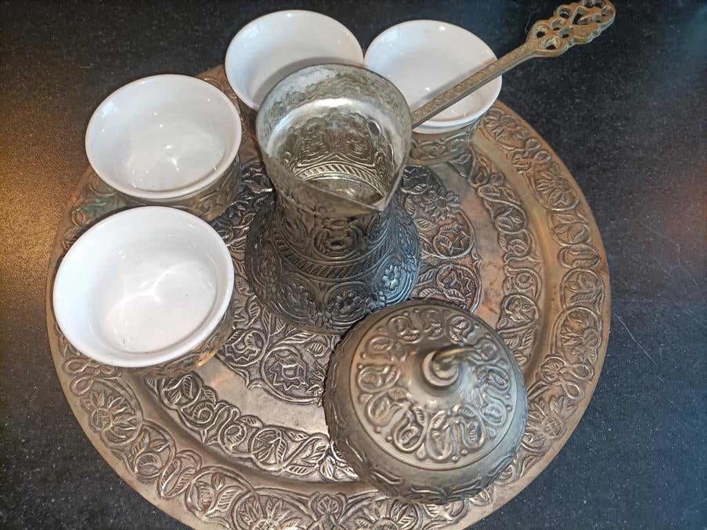 Turks koffie servies vintage, Ophalen