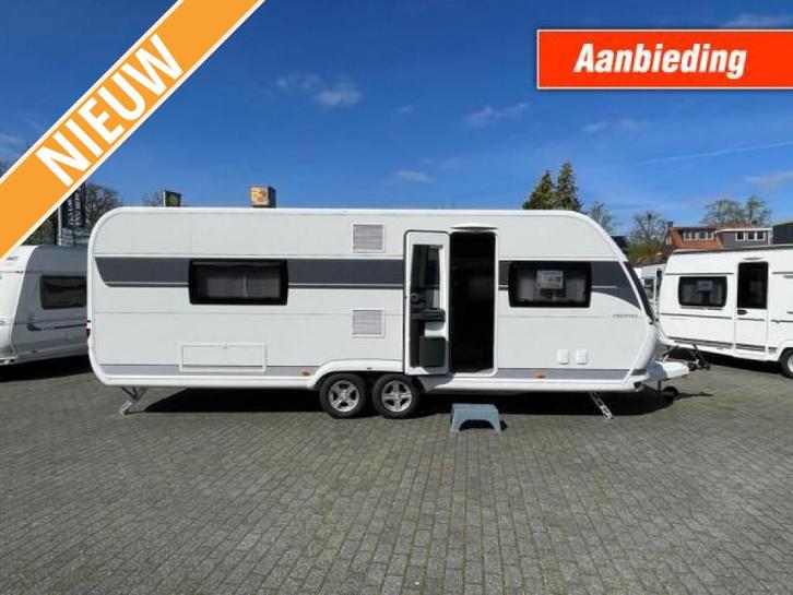 Hobby Prestige 660 WFC 2e PAASDAG OPEN!, Caravans en Kamperen, Caravans, Bedrijf, tot en met 4, 1500 - 2000 kg, Rondzit, Hobby