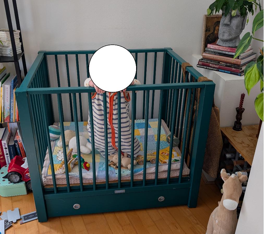 Box met opbergruimte, Kinderen en Baby's, Ophalen, Gebruikt, Vierkant, In hoogte verstelbaar