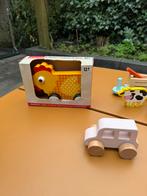 Houten speelgoed traktor auto trekdier etc, Ophalen of Verzenden, Zo goed als nieuw