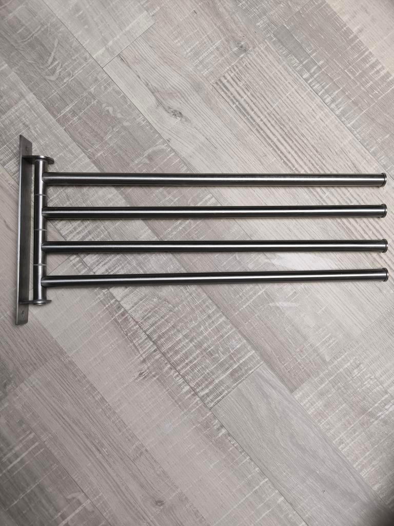 IKEA Grundtal handdoekrek RVS - 4 zwenkbare armen, Ophalen of Verzenden, Gebruikt, Handdoekenrek