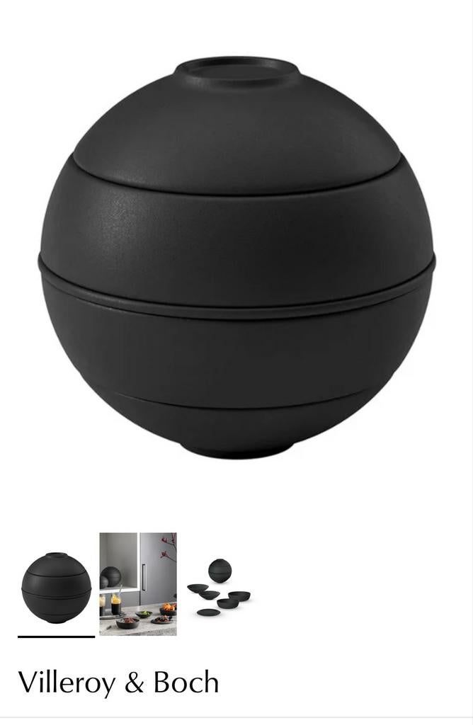 Villeroy & Boch La petite Boule black serviesset, Huis en Inrichting, Keuken | Servies, Nieuw, Ophalen of Verzenden, Effen, Porselein