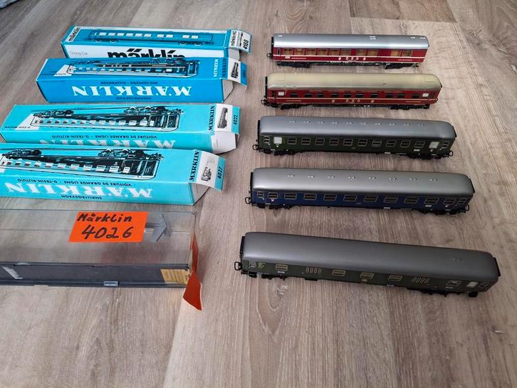 Marklïn HO D-rijtuigen passagierswagons DB, Hobby en Vrije tijd, Modeltreinen | H0, Gebruikt, Wagon, Wisselstroom, Märklin, Ophalen of Verzenden