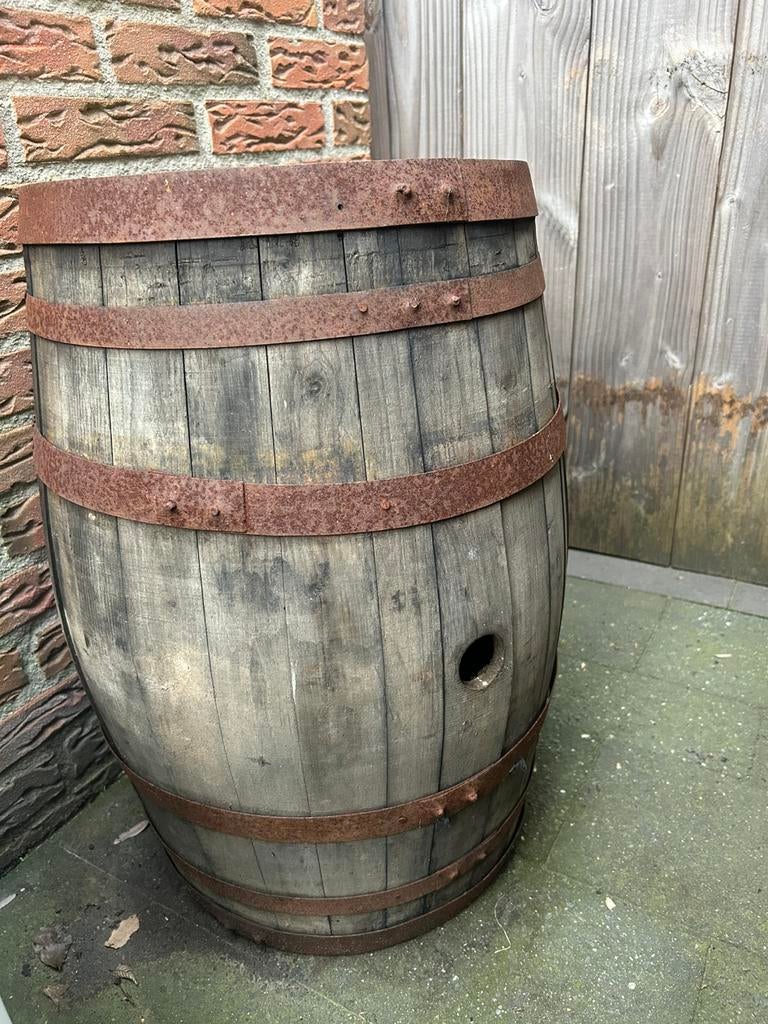 Regenton wijnvat whiskeyvat houten ton, 150 liter of meer, Ophalen of Verzenden, Zo goed als nieuw, Hout