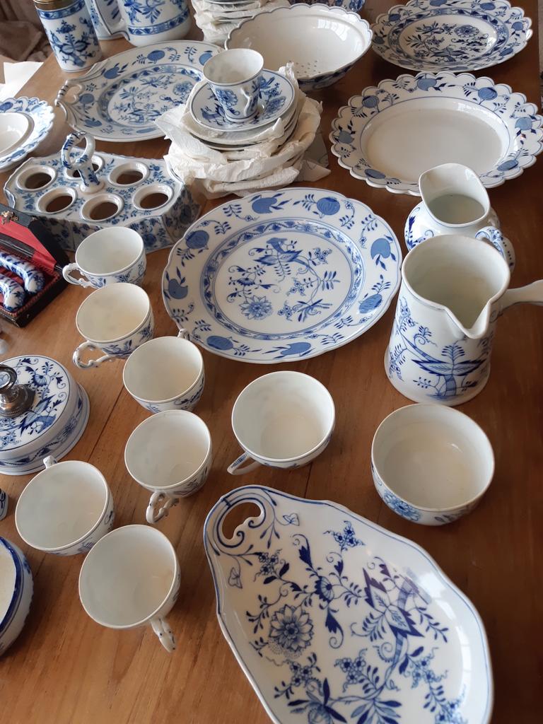 Meissen-achtige serviesonderdelen Blue Onion Zwiebelmuster, Ophalen of Verzenden, Porselein, Overige stijlen