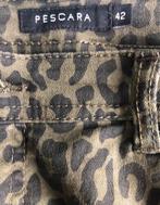 Groene panterprint broek - Pescara - Maat 42, Kleding | Dames, Broeken en Pantalons, Maat 42/44 (L), Ophalen of Verzenden, Lang