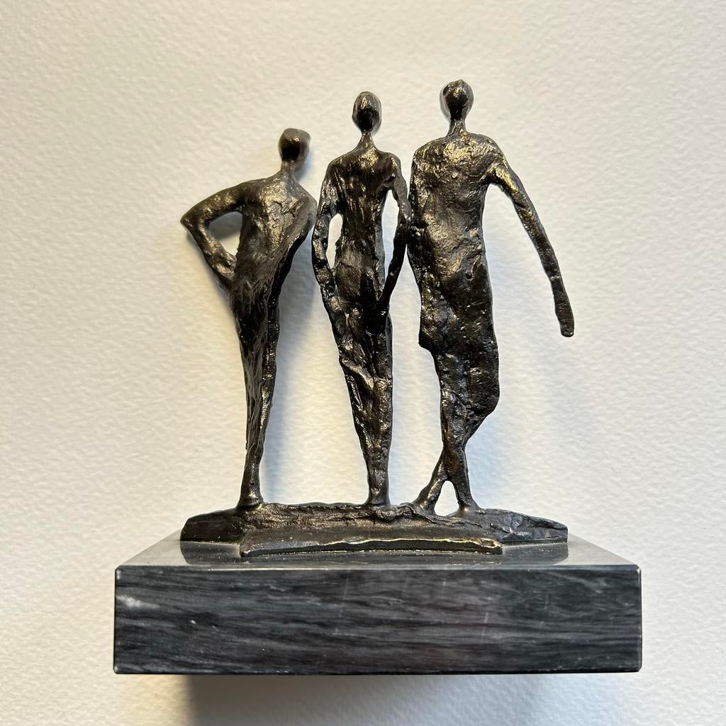 Bronzen beeld “vriendschap” Ammerlaan Artihove, Antiek en Kunst, Ophalen of Verzenden