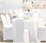 Mooie stoelhoezen voor diverse gelegenheden, Wit, Nieuw, Ophalen of Verzenden, Vier