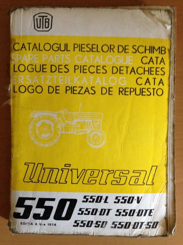 Onderdelenboek Universal 550, Ophalen of Verzenden, Gelezen, Tractor en Landbouw