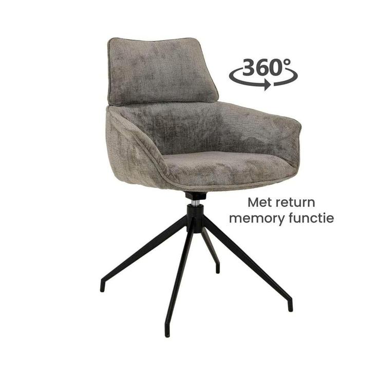 Eetkamerstoel Trente.  Livinnhome24, Huis en Inrichting, Stoelen, Nieuw, Vier, Metaal, Stof, Overige kleuren, Ophalen of Verzenden