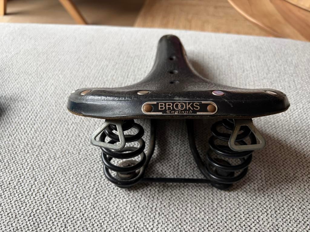 Brooks B67s Dames Fietszadel - Zwart Leer Vintage, Fietsen en Brommers, Fietsonderdelen, Leer, Ophalen of Verzenden, Zo goed als nieuw