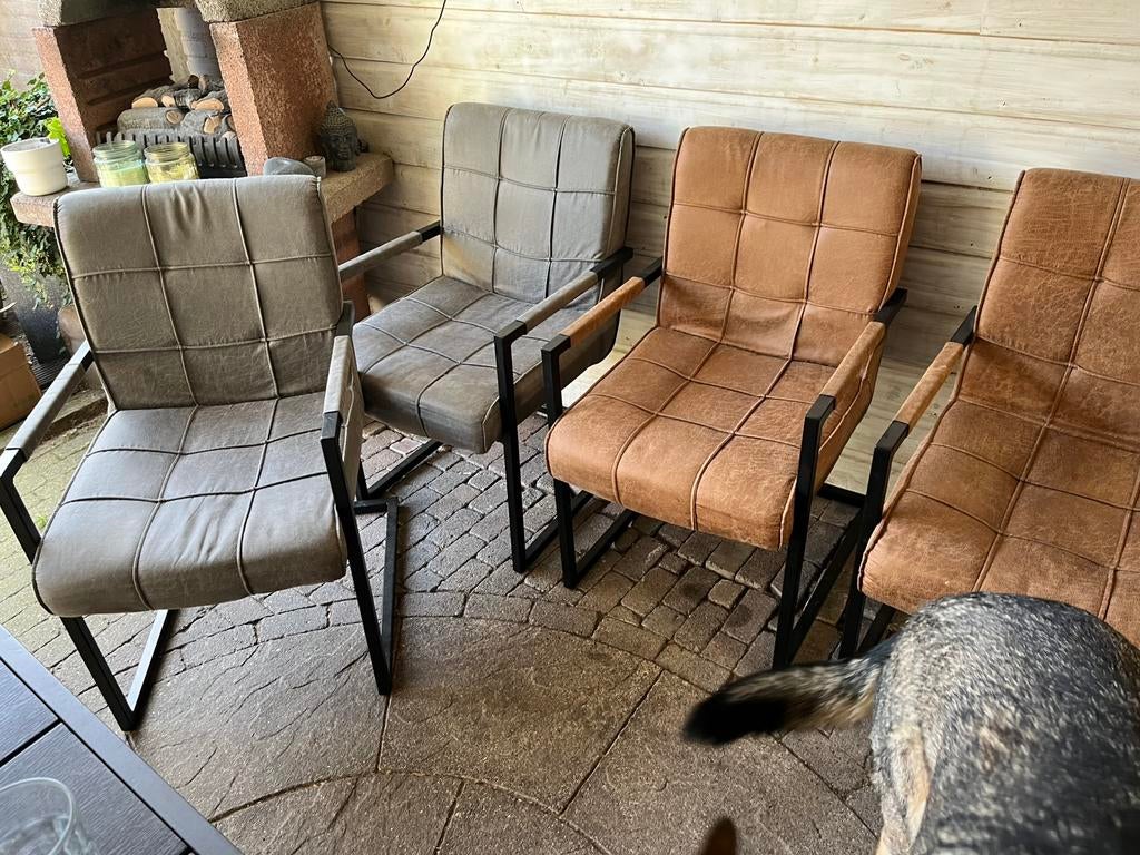 Eetkamerstoelen, Huis en Inrichting, Stoelen, Ophalen, Gebruikt, Overige kleuren, Vier