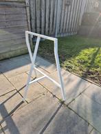 IKEA Lerberg tafelpoot schraag wit, Ophalen, Gebruikt, Metaal, Tafelpoot