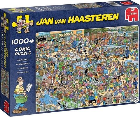 Jan van Haasteren: De Drogisterij 1000 stukjes, Ophalen of Verzenden, 500 t/m 1500 stukjes, Nieuw, Legpuzzel