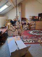 Elegante kristallen hanglamp / kroonluchter, Ophalen of Verzenden, Gebruikt, Glas, Klassiek, Barok, Elegant