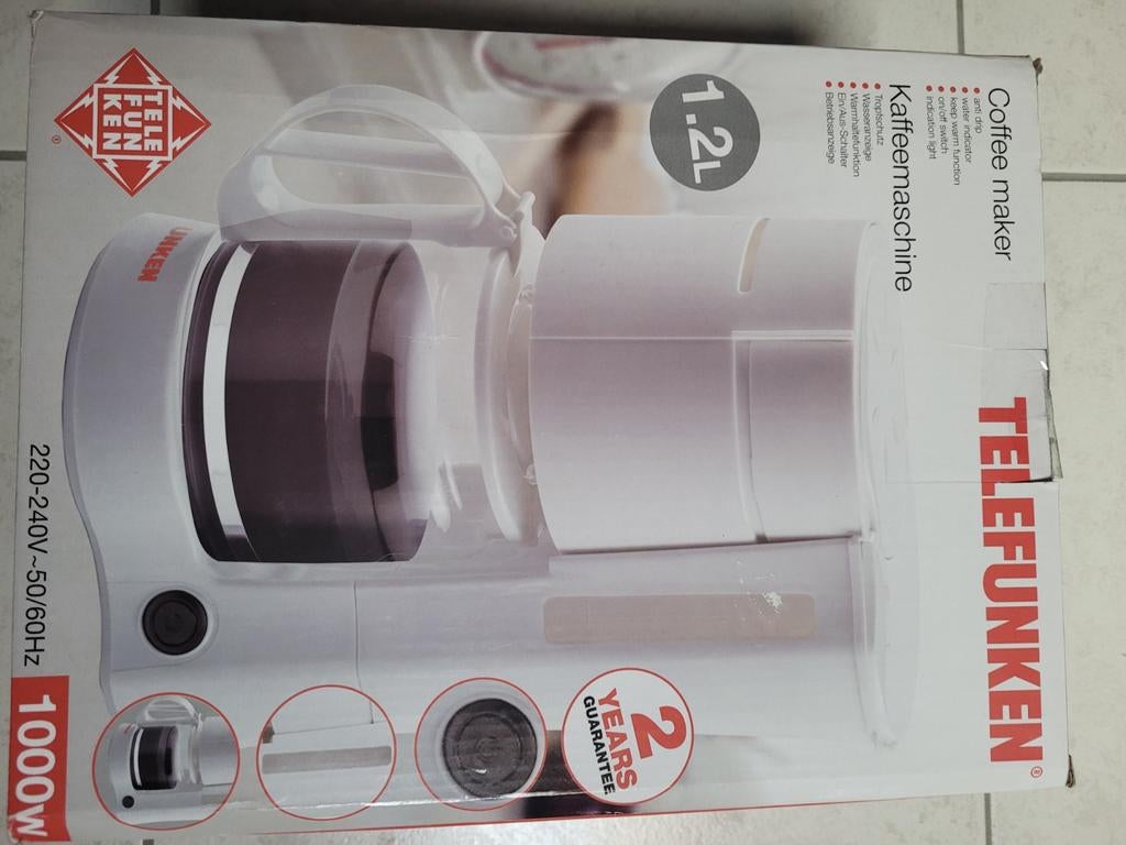 Telefunken koffiezetapparaat 1.2L, Ophalen
