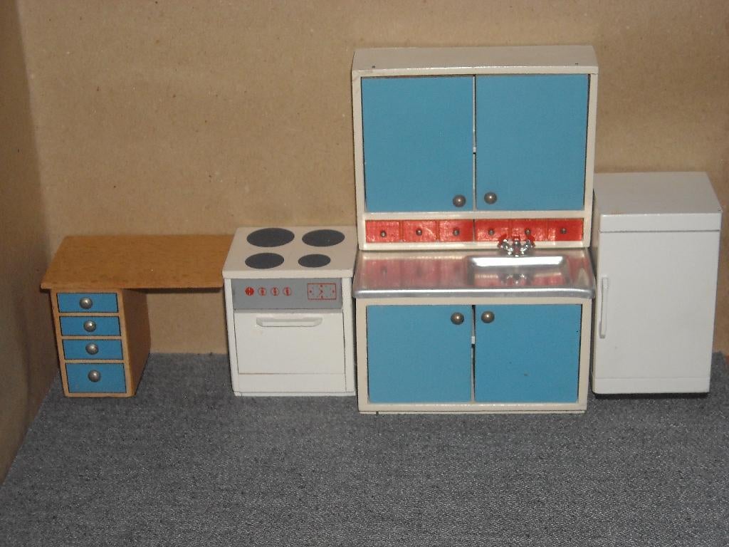 Lundby keuken, Verzamelen, Poppenhuizen en Toebehoren, Ophalen of Verzenden, Gebruikt, Poppenhuis