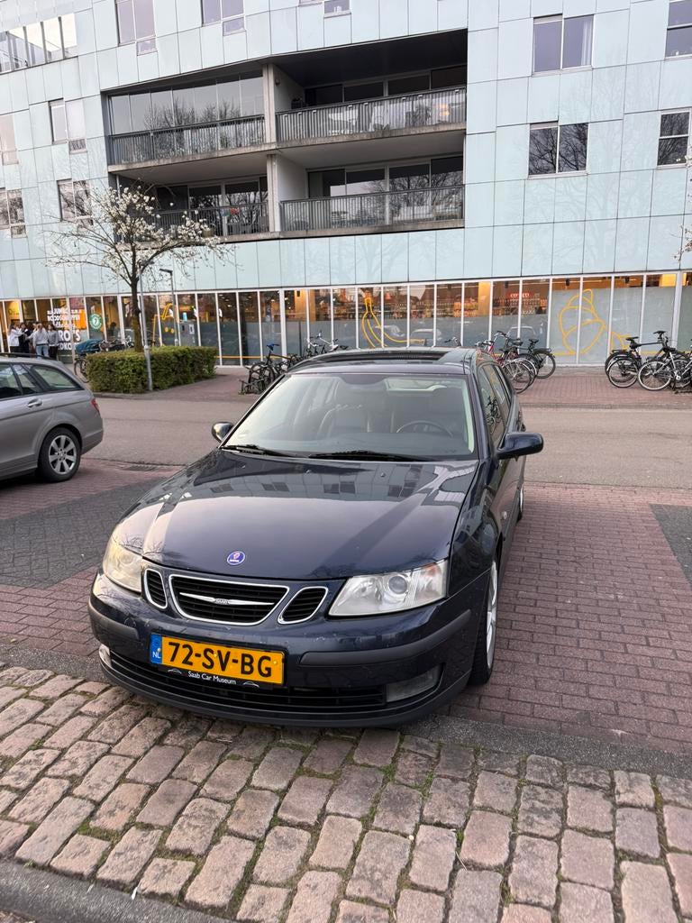 Saab 9-3 2.0 T  Estate AUT 2006 Blauw, Auto's, Saab, 1998 cc, 4 cilinders, Blauw, Stationwagon