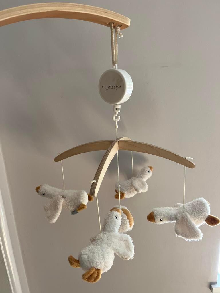 Little Dutch Houten Muziekmobiel Little Goose, Kinderen en Baby's, Ophalen, Gebruikt, Mobiel, Met geluid