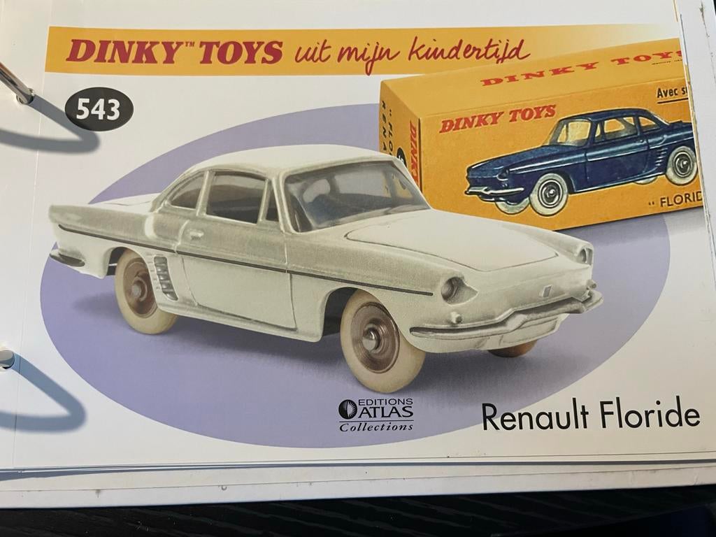 Dinky Toys Atlas Renault Floride met Certificaat, Hobby en Vrije tijd, Modelauto's | 1:43, Ophalen of Verzenden, Zo goed als nieuw