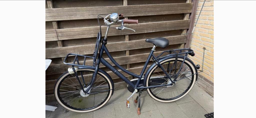 Cortina U4 damesfiets 57 inch, Fietsen en Brommers, Fietsen | Dames | Damesfietsen, Gebruikt, Velgrem, Versnellingen, 56 cm of meer