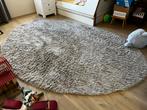 Grijs / beige pluizig vloerkleed, Huis en Inrichting, Stoffering | Tapijten en Kleden, Ophalen, Gebruikt, 150 tot 200 cm, 200 cm of meer