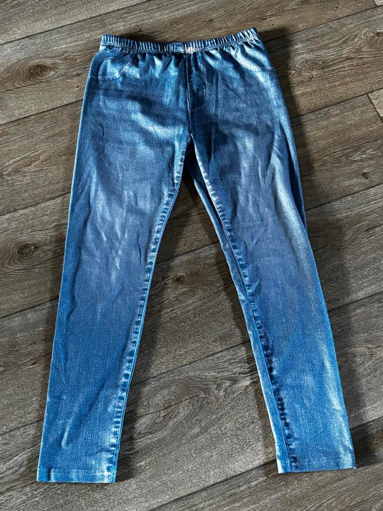 Spijker Legging Maat M - Comfortabel en Stijlvol, Blauw, Maat 40/42 (M), Gedragen, Legging