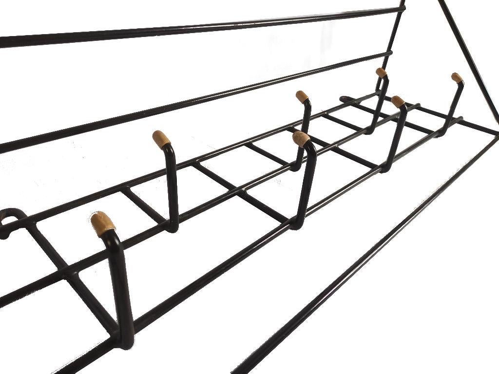 Prachtige vintage Friso Kramer stijl draadstaal wandkapstok, Huis en Inrichting, Woonaccessoires | Kapstokken, Wandkapstok, Gebruikt