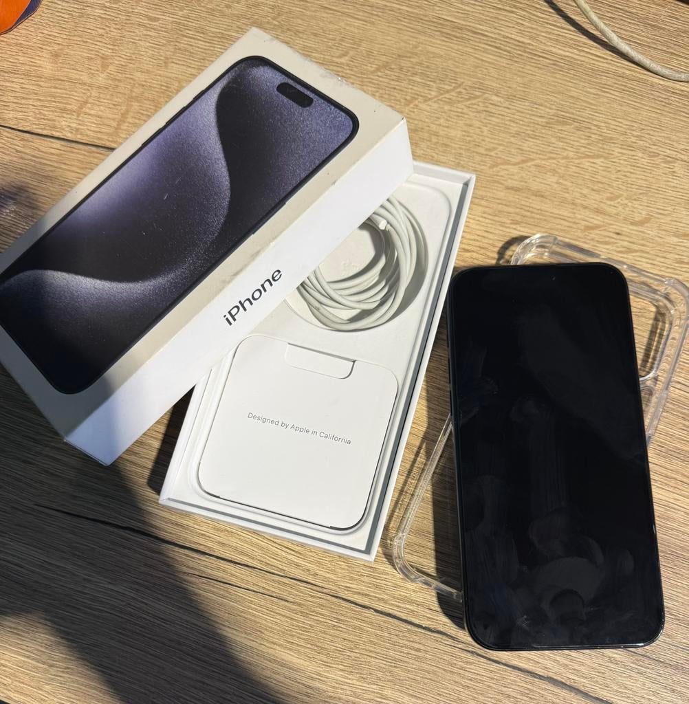 iPhone 15 Pro Max 256GB – 100% batterij – Compleet, Telecommunicatie, Mobiele telefoons | Apple iPhone, 256 GB, Zwart, IPhone 15 Pro Max