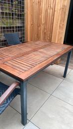 Hardhouten buitentafel, Tuin en Terras, Tuintafels, Ophalen, Gebruikt, Rechthoekig, Hout