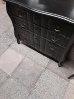 Opknnapper : zwart geverfd ladenkastje, Ophalen, Gebruikt