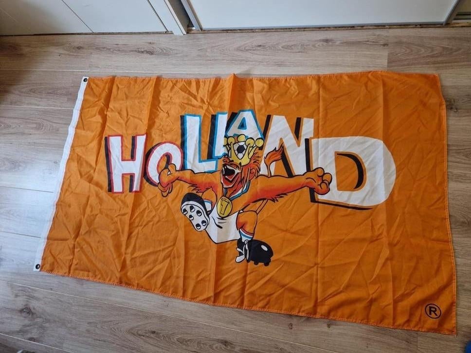 Oranje vlag holland, Diversen, Vlaggen en Wimpels, Ophalen, Gebruikt