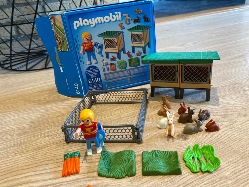 Playmobil 6140 konijnenhok met konijnen, Ophalen, Gebruikt, Jongen of Meisje