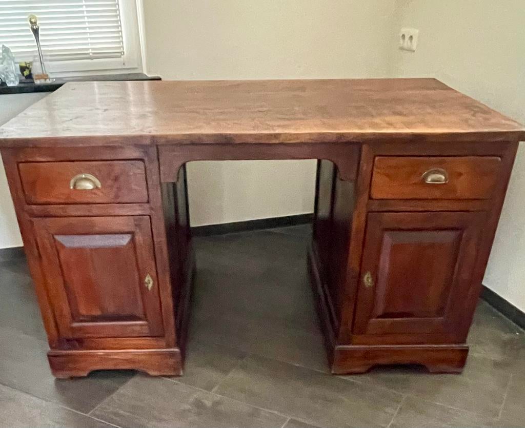 Mooi Engels houten Duo Desk, Ophalen