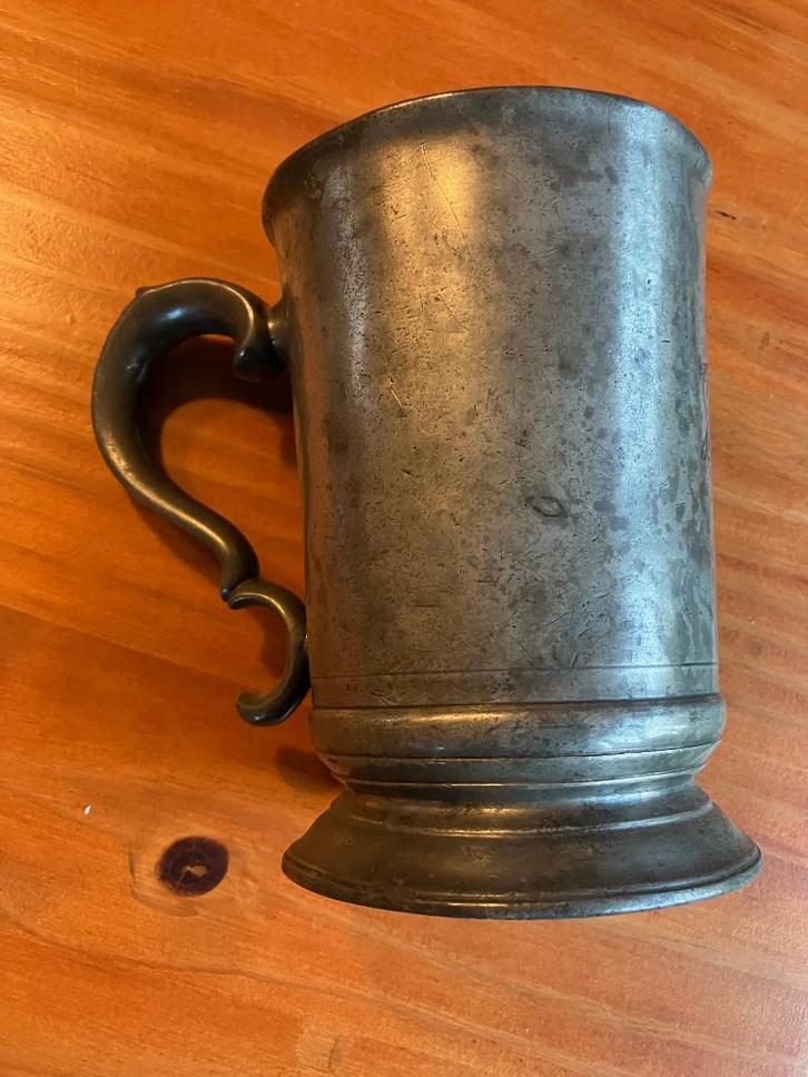 Antieke Engelse tinnen bierpul, Antiek en Kunst, Antiek | Tin, Ophalen of Verzenden