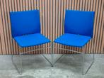 12 x Buisframe stoelen vergaderstoelen blauw kantine kantoor, Huis en Inrichting, Stoelen, Ophalen of Verzenden, Zo goed als nieuw