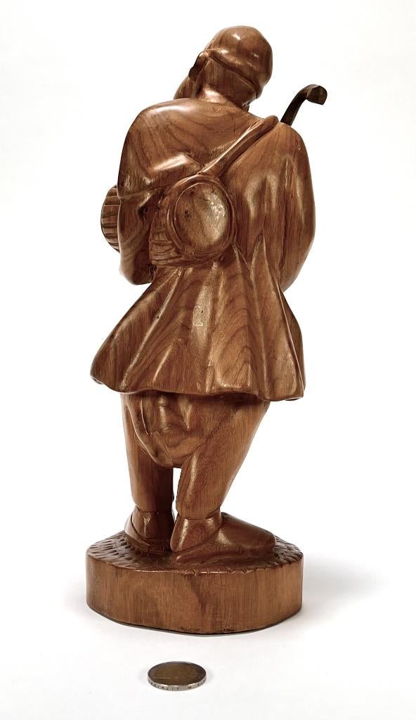 646. Beeld muzikant, Makonde - Tanzania, eind 20e eeuw, Ophalen of Verzenden