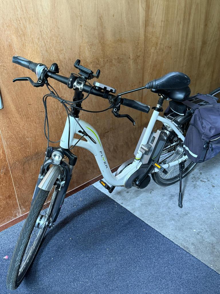 Mooi elektrische fiets te koop van het merk Flyer, Ophalen of Verzenden, Zo goed als nieuw, Overige merken