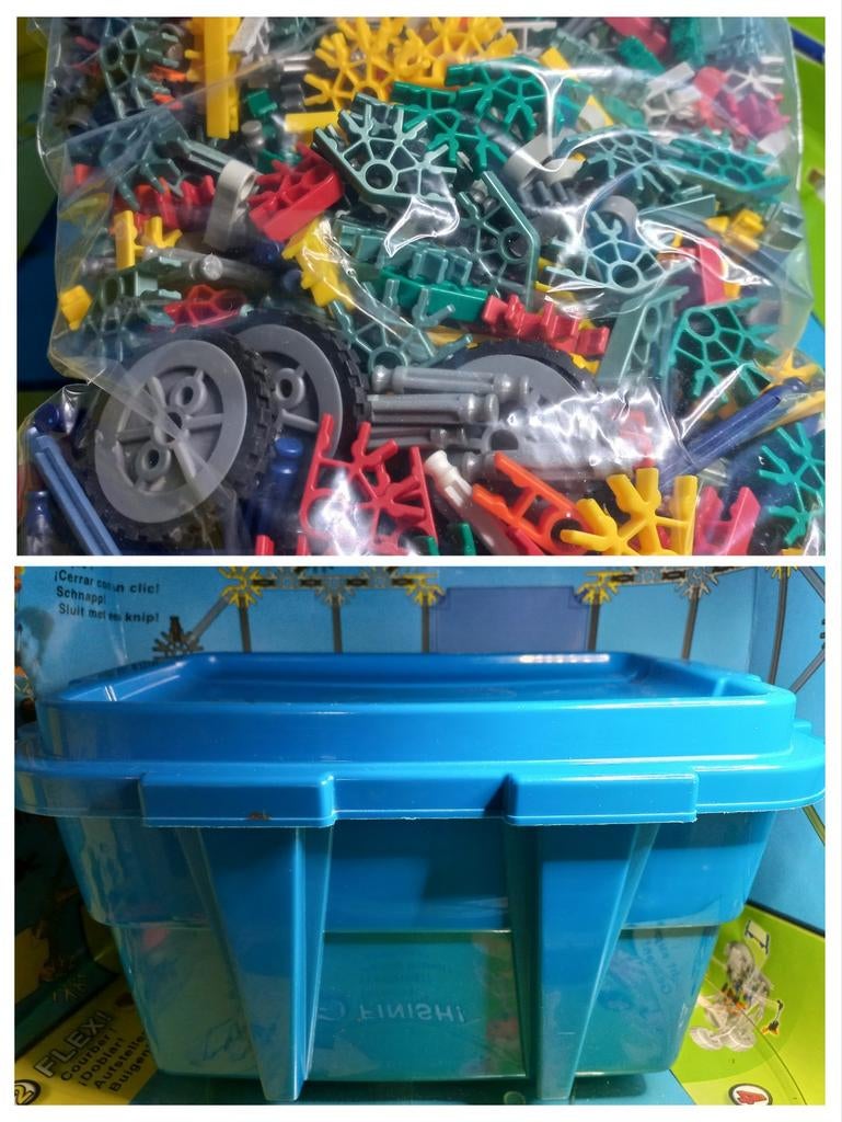 K'nex pakketjes en losse onderdelen: connectors, rods, Gebruikt, K'nex Industries, K'nex, Info@knex.com